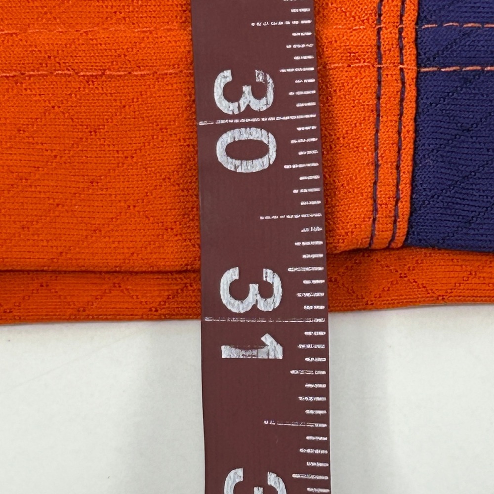 Clemson‎ Tigers Shirt Men's Large Orange Nike Dri Fit Short Sleeve Polo Paw Logo - Picture 10 of 10